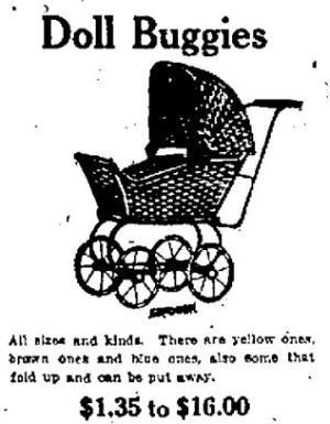 Wisconsin State Journal toy ads: 1920s